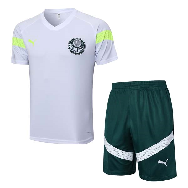 Camiseta Entrenamiento Palmeiras Conjunto Completo 2023-2024 Blanco